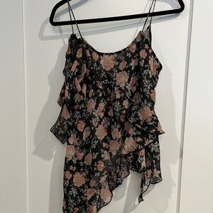 Floral Ruffle Camisole Top